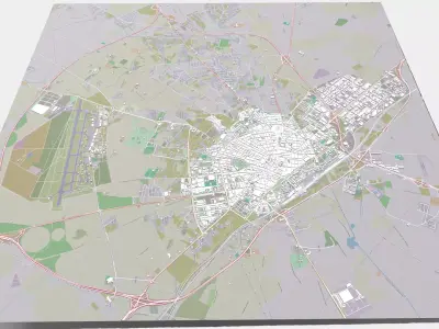 Cityscape Albacete Spain 3D model
