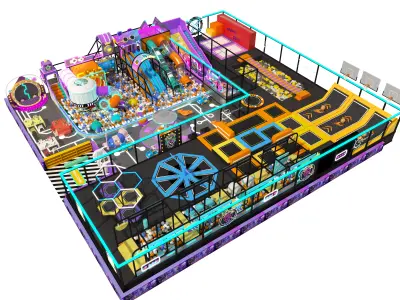 Children playground 03 Low-poly 3D model