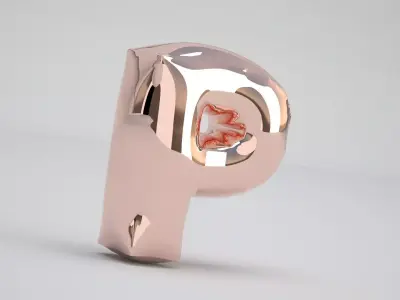 P Balloon Copper 3D model