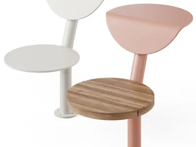 Park benches Morese Dot by mmcite 3D model