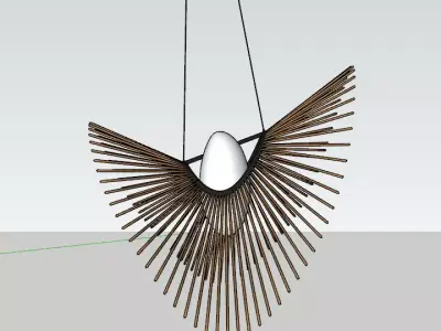 wave pendant light 3D model