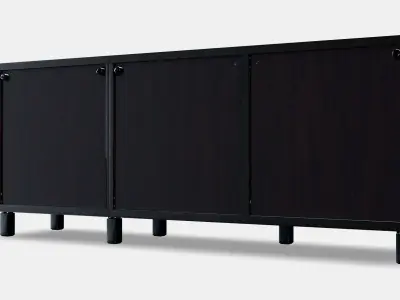 BESTA Storage combination with doors 42 Low-poly 3D model