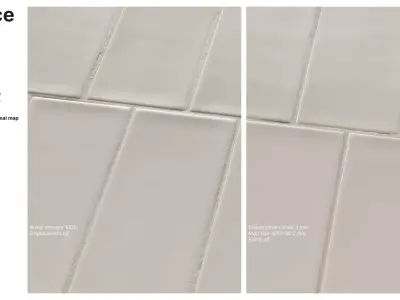 Subway Tile in Vertical Offset Layout Texture
