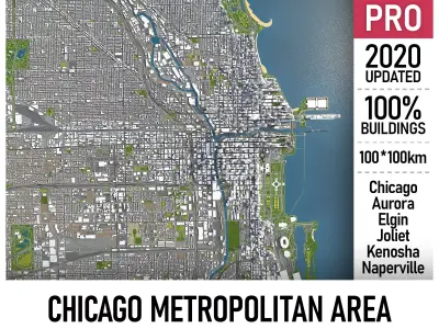 Chicago Metropolitan 3D Model Pack