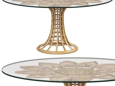 SUNFLOWER DINING TABLE by bakerfurniture 3D model