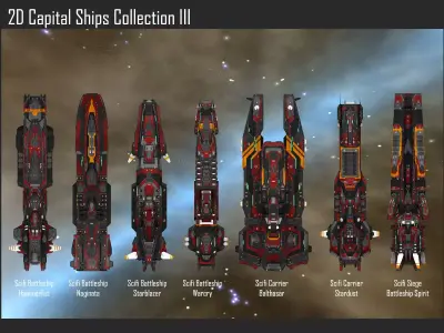 2D Capital Ships Collection III Texture
