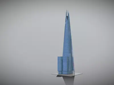 The Shard Low-poly 3D model