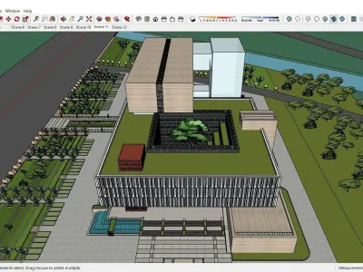 Sketchup Cultral Center 117 3D model