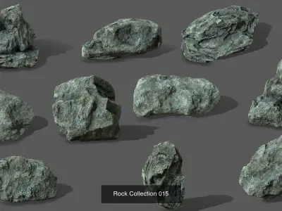 Mega Bundle of Rocks 3D Model Pack