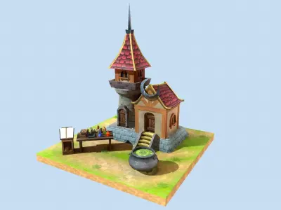 Magic Store - Strategy Game Pack Low-poly 3D model