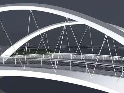  Suspension Bridge 3D model