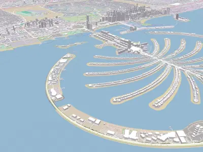 Cityscape Dubai UAE 3D model