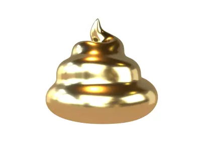 Pile of Poo v2 005 Low-poly 3D model