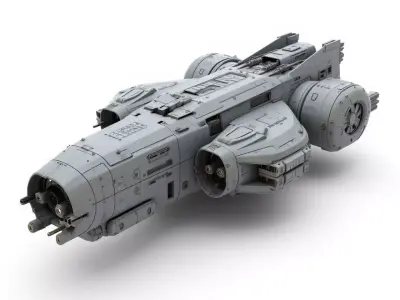 sci-fi spaceship  3D print model