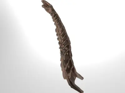 Metal Snake Tower Rod 1 3D model