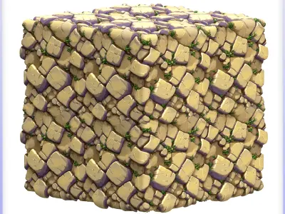 Stylized Stone Floor Seamless Texture Texture 9