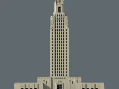 Louisiana State Capitol 3D print model