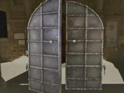 Old Basement Door Free low-poly 3D model