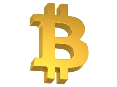Bitcoin Symbol 01 3D model