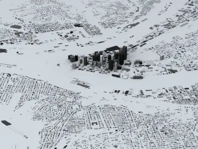 Pittsburgh Streets and Buildings 3D model