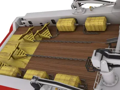 Duchess Anchor Handling Supply Tug Vessel 2 3D model