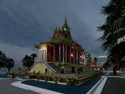 Khmer Pagoda 2025  3D model
