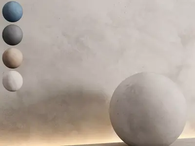 Decorative plaster03-PBR-Seamless Texture