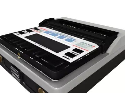 Retro Electronic Lab Device Low-poly 3D model