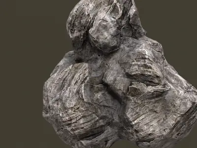 Rock Low-poly 3D model order