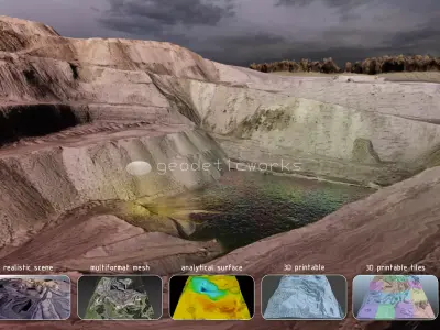 Biohazard Wasteland Multipurpose 3D Terrain Model 3D model