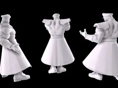 Street Fighter - M Bison 3D print model