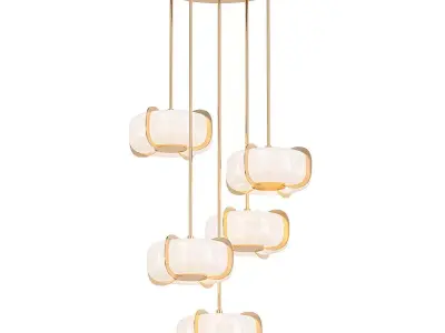 CONTEMPORARY DECO CHANDELIER 3D model