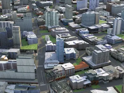City 79 Low-poly 3D model