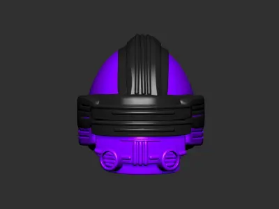 helmet high poly sculpt 3d printable 3D model 22