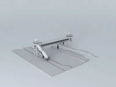 Pedestrian Bridge 1 3D model