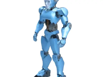 Futuristic Guardians Robot Set 3D print model