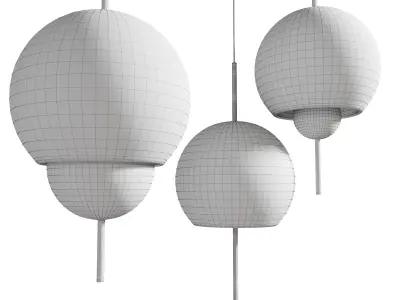 Sans Souci Galileo ABC Pendant Lamp01 Low-poly 3D model