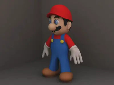 super mario 3D model