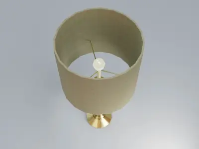 Low-poly Table Lamp 3D model Low-poly 3D model