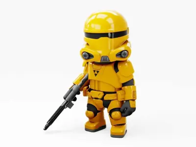 CONCEPT REPUBLIC TROOPER RIGGED 3D model