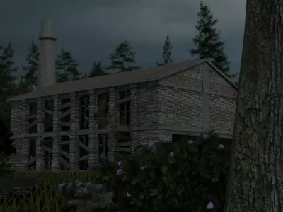Abandoned warehouse 3d model 3D model