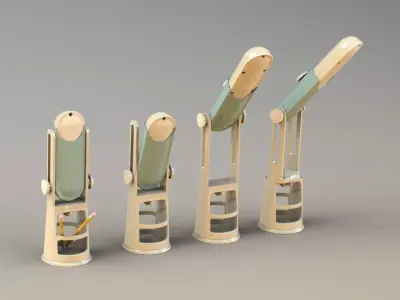 ergonomic desk lamp 3D model