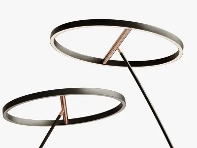 Seed Design Hupe LED Arc Floor Lamp 3D model