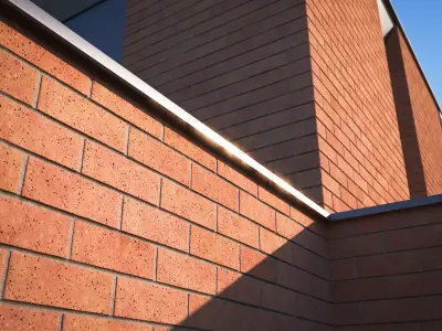 Bright red australian brick wall texture Texture