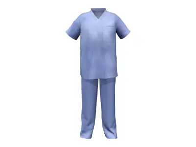 Men Scrubs Low-poly 3D model