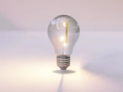  Bitcoin light 3D model