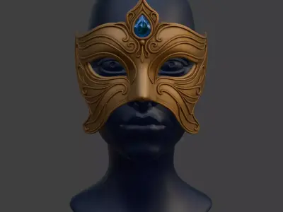 ORNATE EYES MASK 3D print model