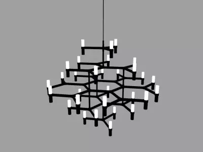 Suspension Lamp Low-poly 3D model