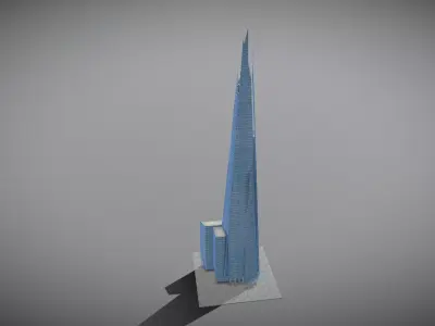 The Shard Low-poly 3D model