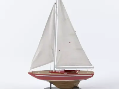 Sailboat decoration 3D model